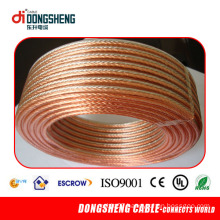 High Quality 100ft Twin 16AWG Clear Speaker Wire